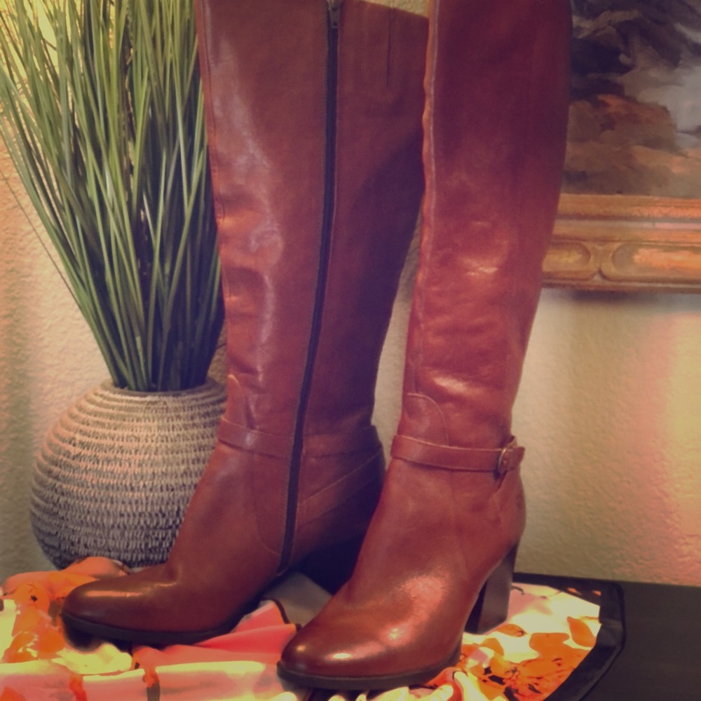 Born tall leather boots